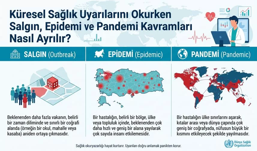 Küresel Sağlık Uyarılarını Okurken Salgın, Epidemi ve Pandemi Kavramları Nasıl Ayrılır?
