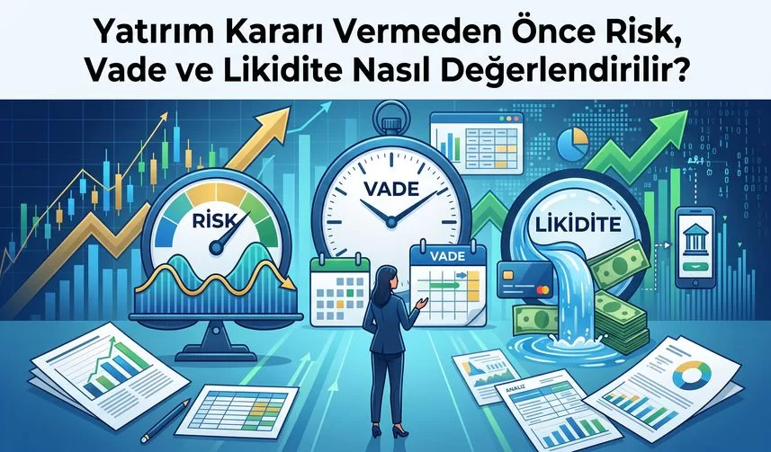 Yatırım Kararı Vermeden Önce Risk, Vade ve Likidite Nasıl Değerlendirilir?
