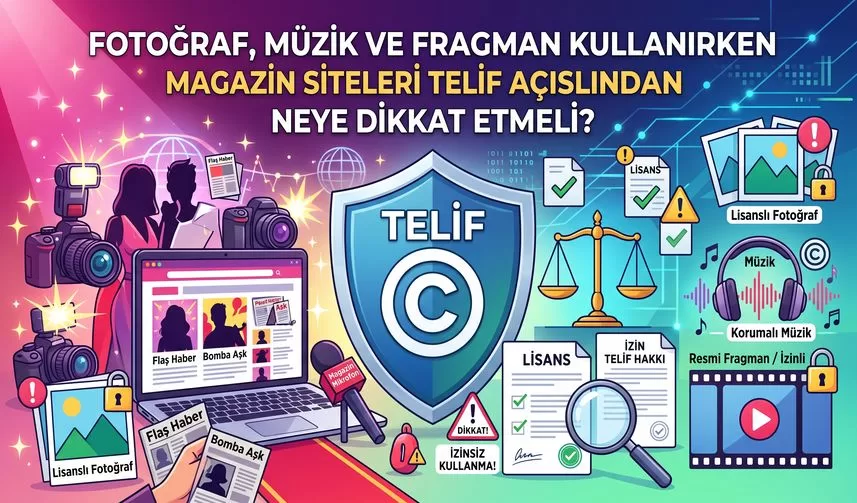 Fotoğraf, Müzik ve Fragman Kullanırken Magazin Siteleri Telif Açısından Neye Dikkat Etmeli?